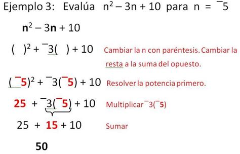Evaluar Expresiones Algebraicas MatemÁtica 6to Grado