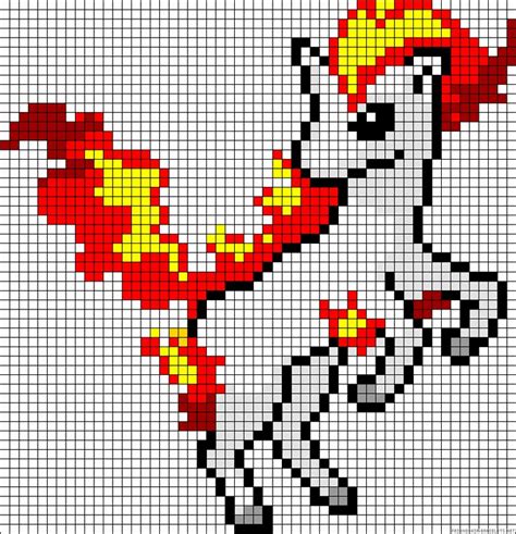 Grille pixel art a imprimer. dessin pixel pokemon a imprimer - Les dessins et coloriage