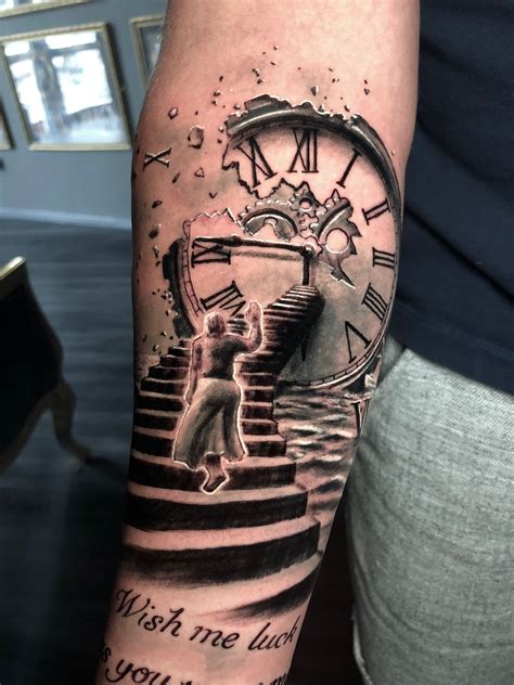Stairs Clock Tattoo By Roberto Limited Availability At Redemption