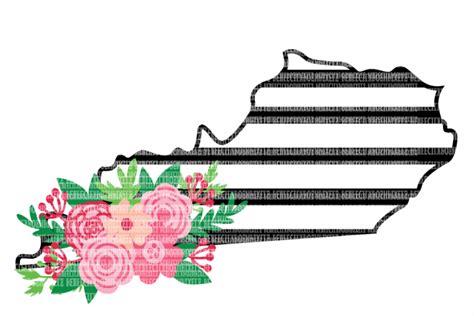 Download Kentucky Floral Swag SVG Files Cut Files Heat Transfer ...