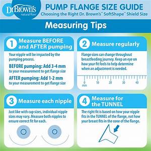 How To Find The Right Breast Pump Flange Size Dr Brown 39 S Baby