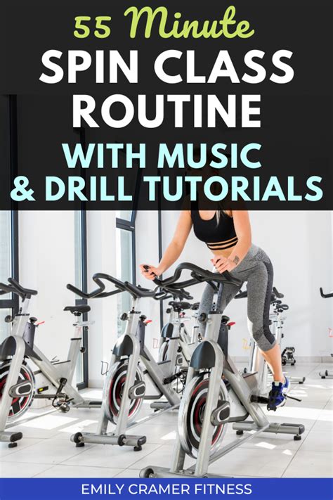 55 Minute Spin Class With Music And Drill Tutorials Biking Workout