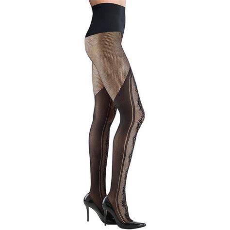 commando the deco net tights 38 liked on polyvore featuring intimates hosiery tights semi