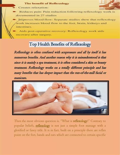 Ppt Top Health Benefits Of Reflexology Powerpoint Presentation Free Download Id7413404