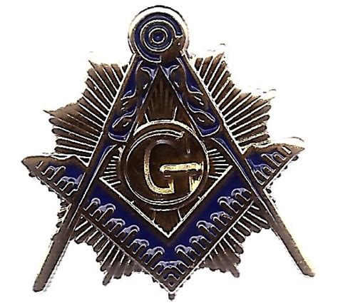 Masonic Emblem Single Lapel Pin Gold