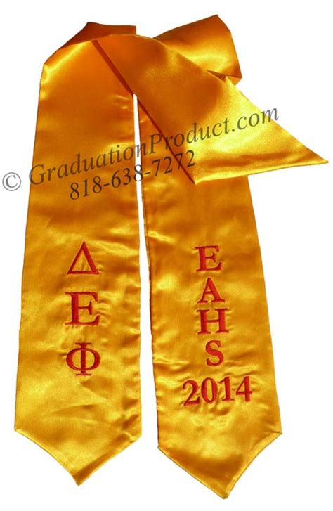 Eahs Delta Epsilon Phi Greek Graduation Stoles And Sashes From
