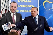 Silvio Berlusconi Manfred Weber Editorial Stock Photo - Stock Image ...
