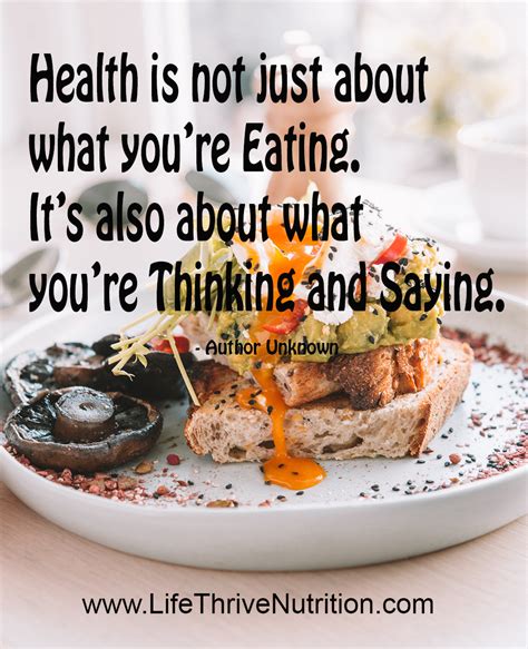 Health Is Not Just About What Youre Eating Its Also About What You