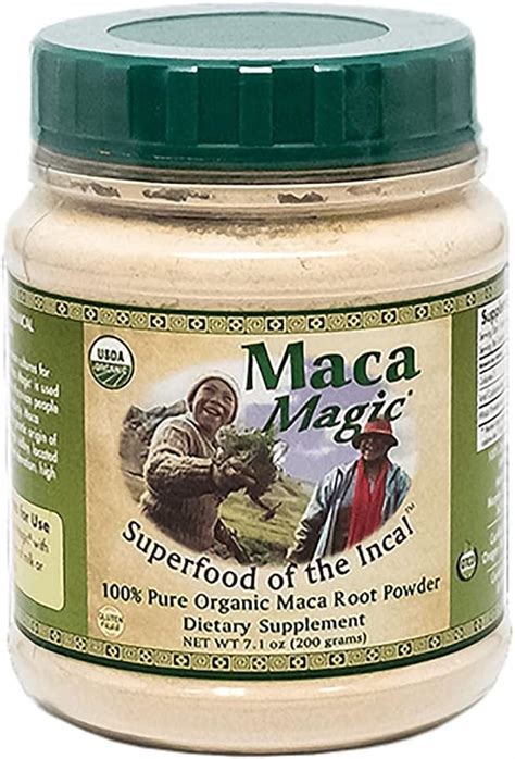 Amazon Com Maca Magic Organic Black Maca Powder Raw Maca Powder