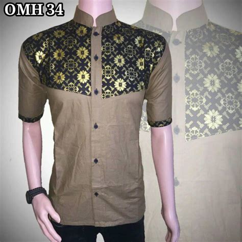 20 Model Baju Batik Pria Kombinasi Terbaru Mesin Jahit