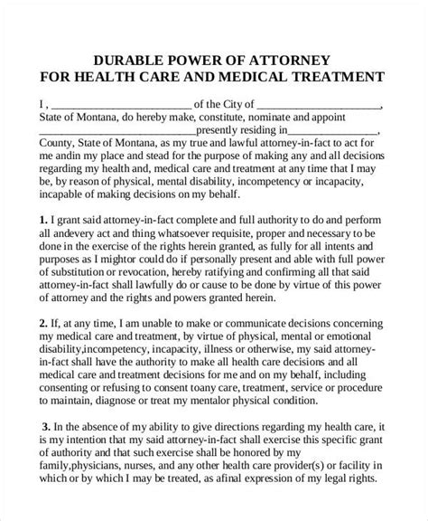 Free 31 Sample Power Of Attorney Forms In Pdf Ms Word