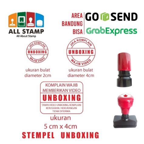 Jual Stempel Unboxing Shopee Indonesia