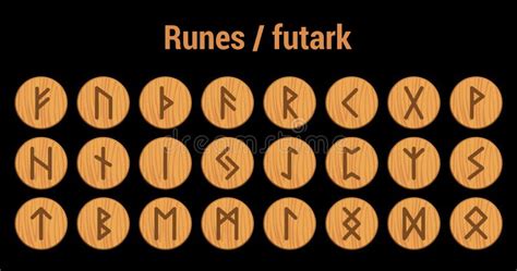 Runes Vector Runic Alphabet Old Norse Scandinavian Icelandic Stock
