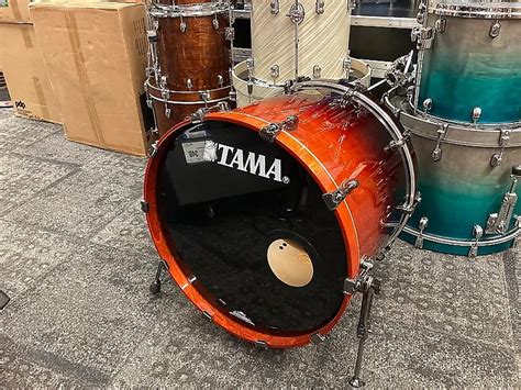 Tama Starclassic Maple Dark Cherry Fade 24x18 Bass Drum 2005 Reverb