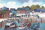 Padstow Harbours Cornwall England UK Painting by Pamela Jones - Fine ...