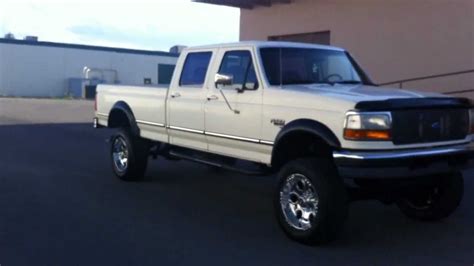 Clean Lifted 1995 Ford F350 Crew Cab 4x4 Xlt Longbed 73