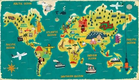 Mapa Turístico Mundial Fox Press™
