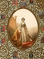 1856 Maria Alexandrovna in coronation robes - pictures by Zichy, frame ...
