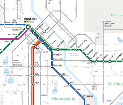 Minneapolis St Paul Metro Map