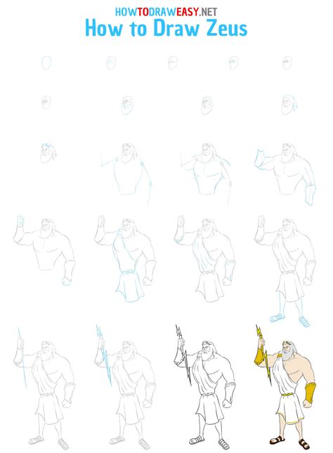 How To Draw Zeus How To Draw Easy