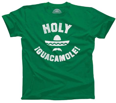 Mens Holy Guacamole T Shirt Funny Hipster Foodie Boredwalk