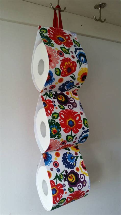 Fabric Toilet Paper Holder Paper Storage At The Wall 1 5 Etsy