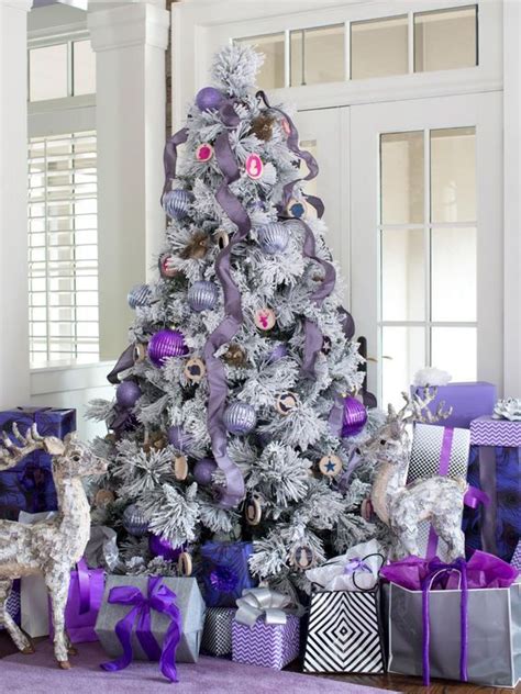 Blue and purple christmas tree decorations. Top Purple Christmas Decorating Ideas | Purple christmas ...