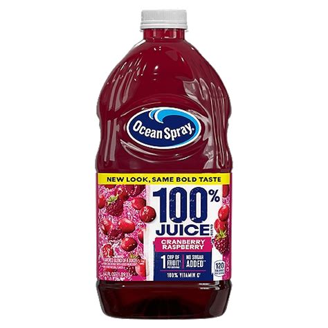 Ocean Spray Cranberry Raspberry Flavor 100 Juice 64 Fl Oz