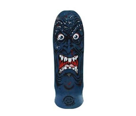 Santa Cruz Roskopp Face 9 5 X 31 Blue Skateboard Deck Reissue EBay