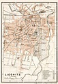 Old map of Legnica (Liegnitz) in 1911. Buy vintage map replica poster ...