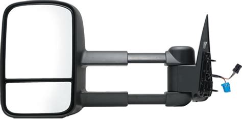 K Source Custom Extendable Towing Mirror Electricheat Textured Black Driver Side K Source