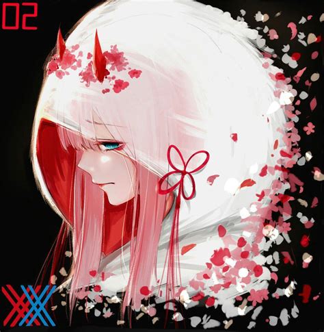 Darling In The Franxx Zero Two As A Chrry Blossoms Mecha Anime Fan