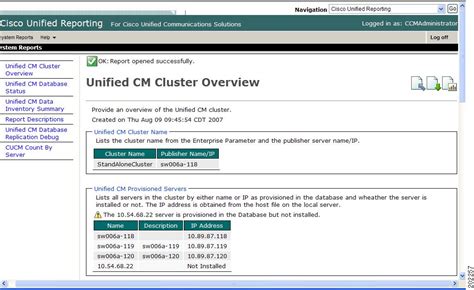 Cisco Unified Reporting Administration Guide For Cisco Unified