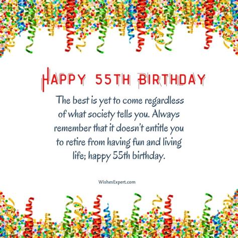 20 Fabulous 55th Birthday Wishes And Quotes