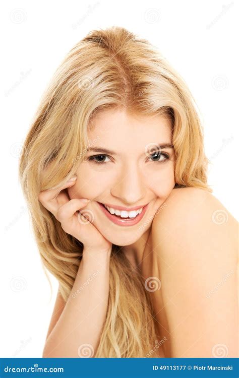 Portrait Of Nude Woman Looking At The Camera Stock Image Image Of