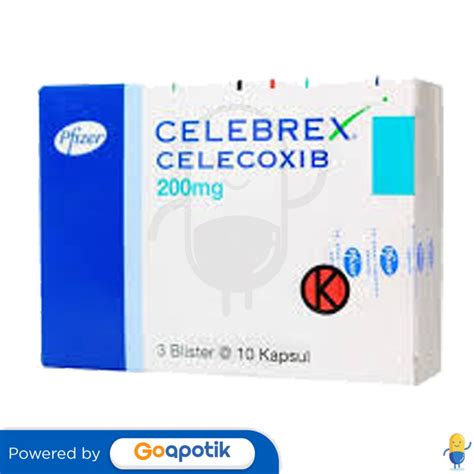 Celebrex 200 Mg Box 30 Kapsul Kegunaan Efek Samping Dosis Dan Aturan Pakai