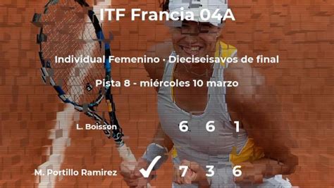 Resultados De Tenis En Directo Partido Maria Jose Portillo Ramirez Lois Boisson En Itf