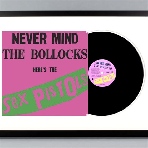 Never Mind The Bollocks Framed Vinyl Album