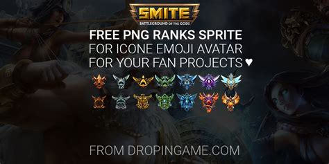 Smite Png Sprite Rank League Icons By Miragide Fc On Deviantart