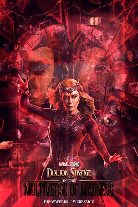 Scarlet Witch Multiverse Of Madness Fanmade Poster Scarlet Witch