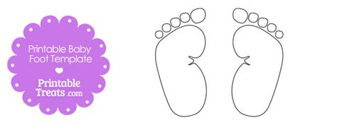 Printable Baby Footprint Template — Printable