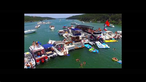 Lake Travis Boat Party Drone Aerials Memorial Weekend 2016 Hd Youtube