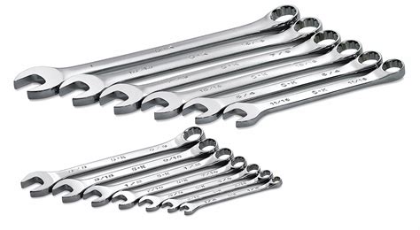 SK PROFESSIONAL TOOLS Combination Wrench Set, Alloy Steel, Chrome, 13 ...