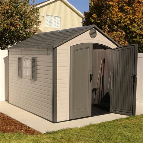 Rubbermaid outdoor storage shed, 7x7 feet, resin weather resistant outdoor garden storage. Lifetime 8 Ft. W x 10 Ft. D Plastic Storage Shed | Wayfair