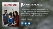 Where to watch Unspeakable TV series streaming online? | BetaSeries.com