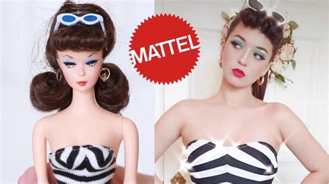 Transforming Into The First Barbie Doll From 1959 Youtube