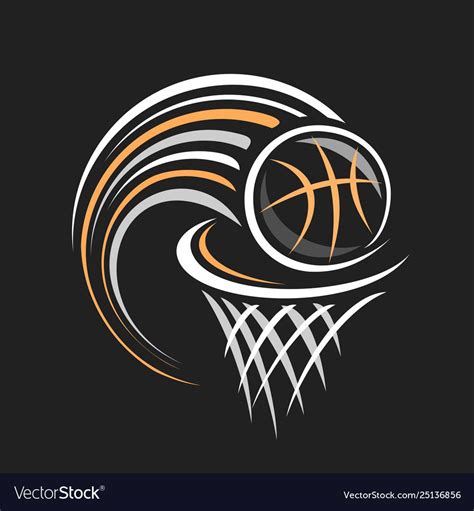 Logo For Basketball Vector Image On Vectorstock Digital Graphics Art