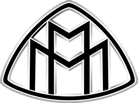 Logo Voiture Marque Maybach Format Hd Png Dessin Noir Blanc