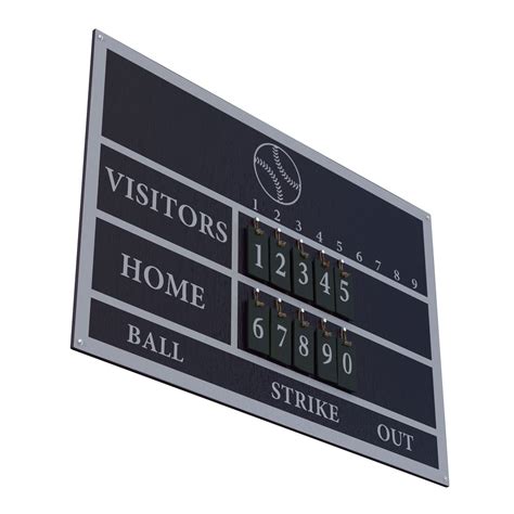 Baseball Scoreboard 2 3d 모델 3d 모델 19 3ds C4d Fbx Ma Obj Max