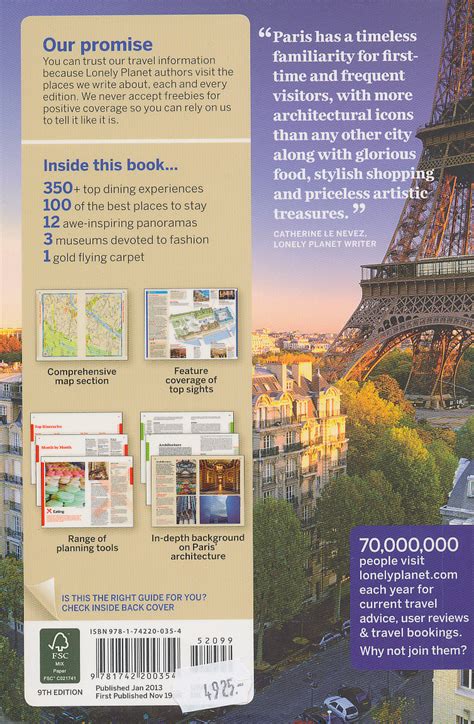 Lonely Planet Paris City Guide 9th Edition Nyelvkönyv Forgalmazás